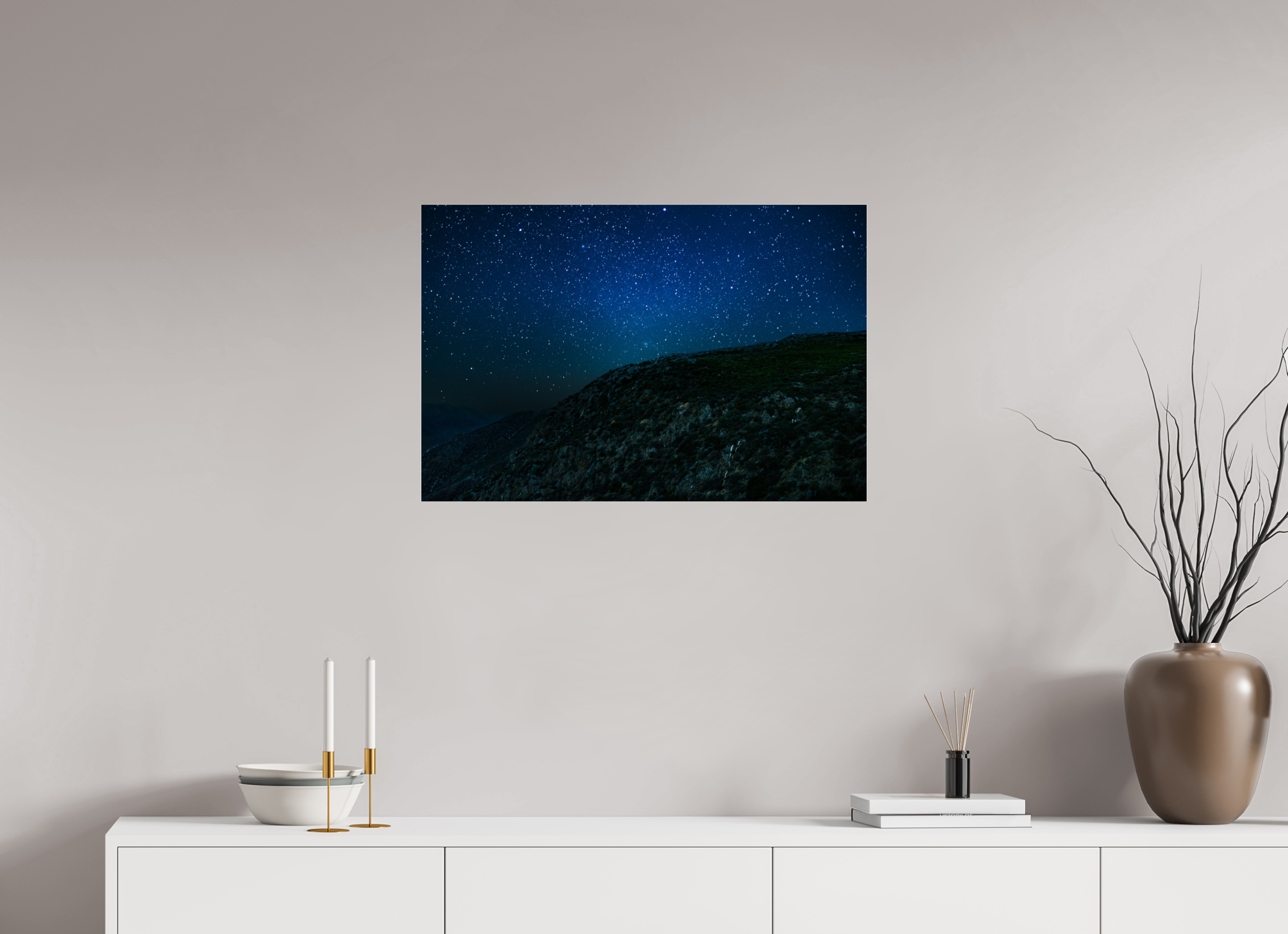 30 x 20″, Photo Print Under Acrylic Glass Mount Laguna Night Scape