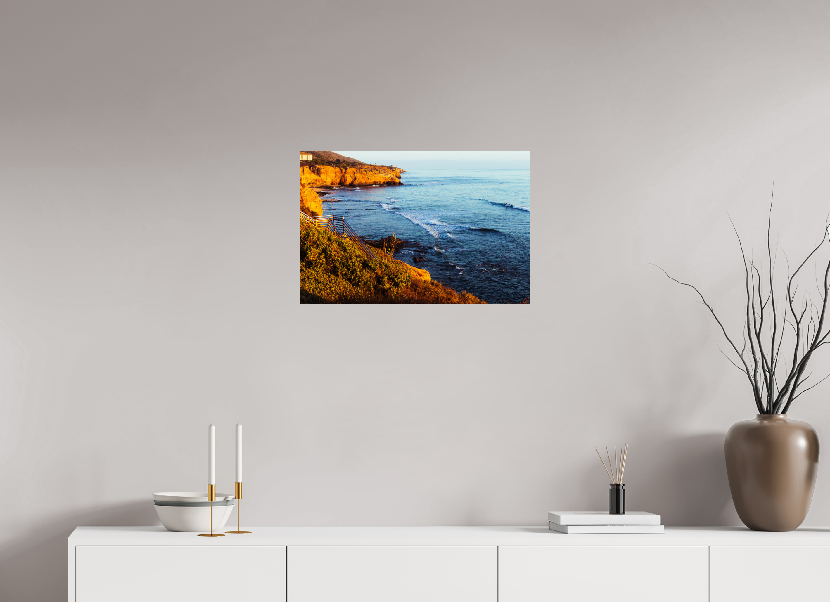 24 x 16″, Photo Print on Aluminum Backing Cliffside