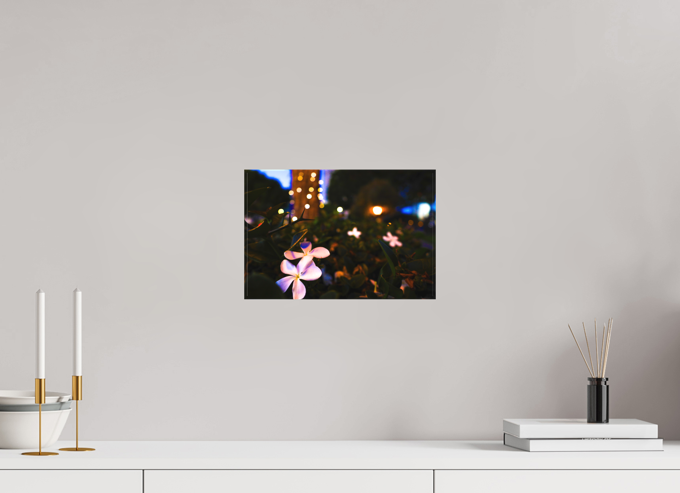 12 x 8″, Textile Print on Stretcher Frame Plumeria