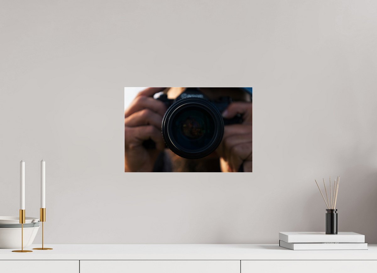 15 x 10″, Photo Print Under Acrylic Glass Opposite Side of the Lens
