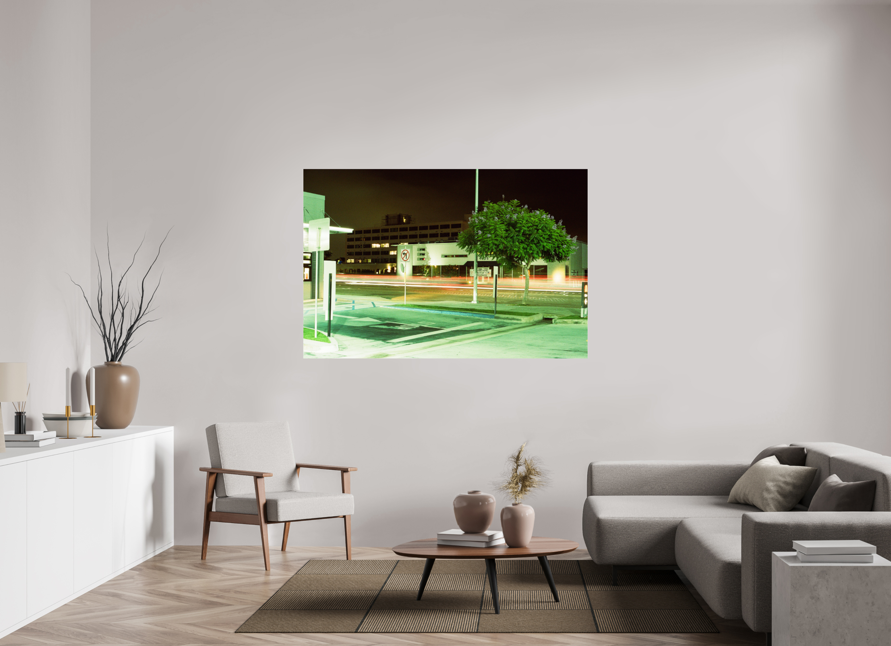 66 x 44″, Photo Print Under Acrylic Glass Night Ride