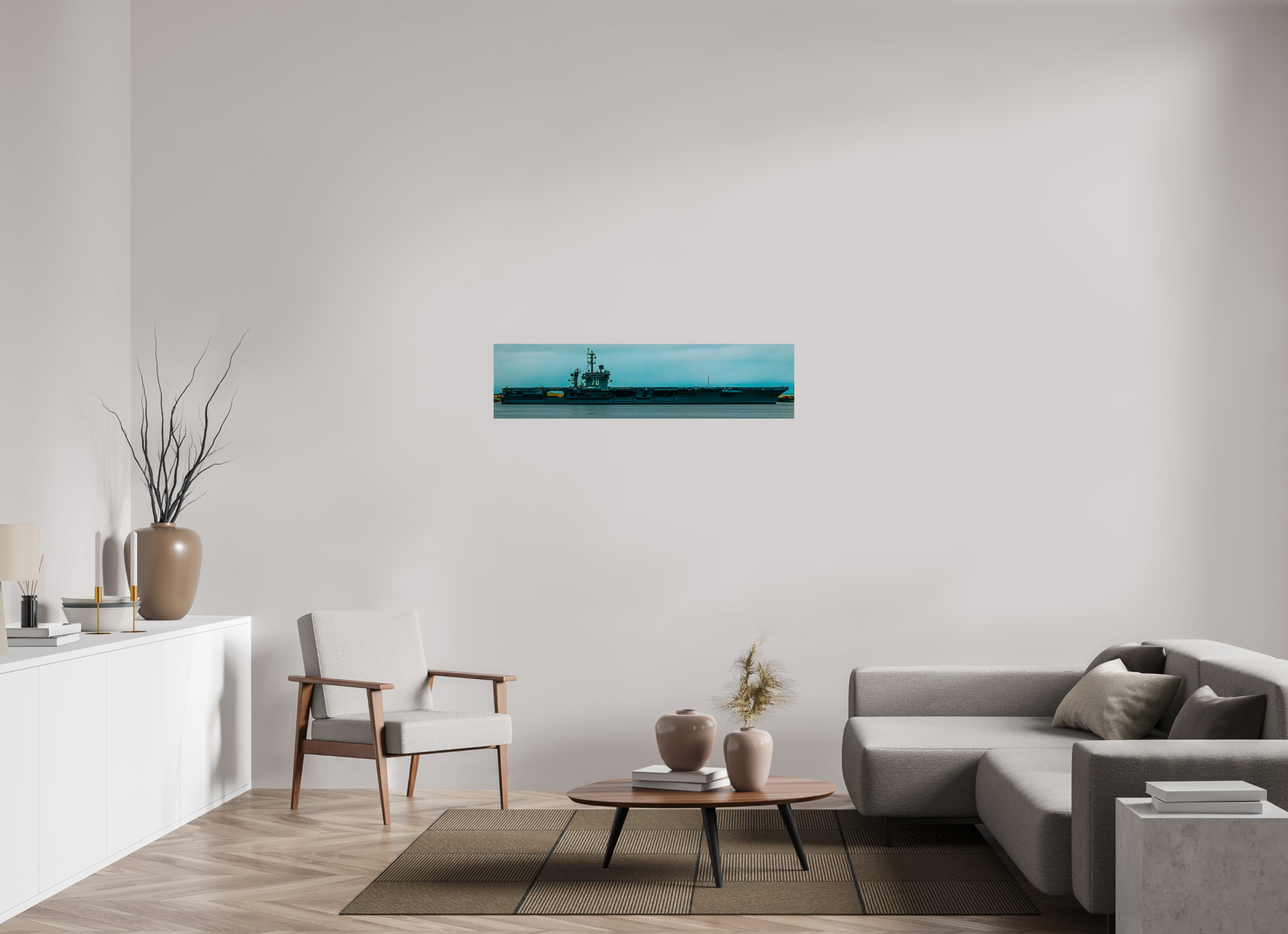 48.3 x 12″, Photo Print on Aluminum Backing USS Carl Vinson