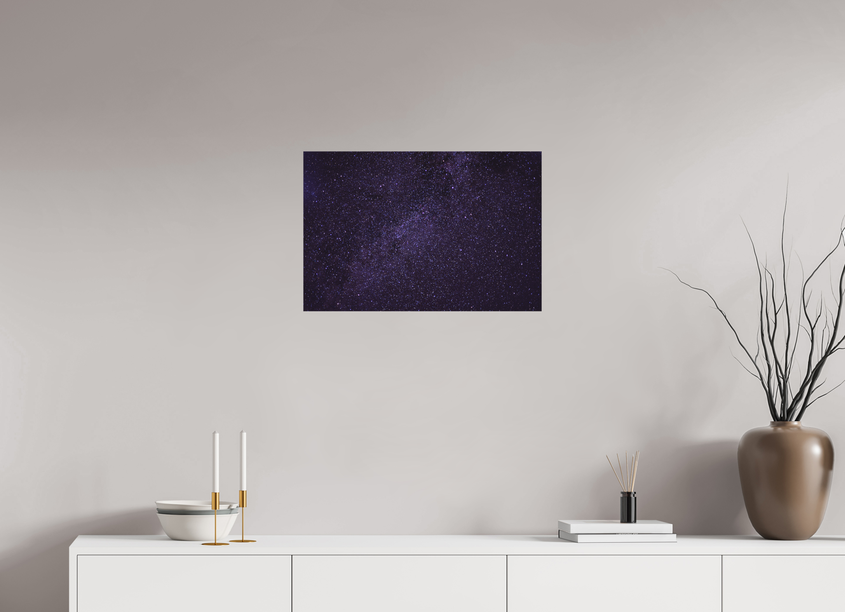 24 x 16″, Textile Print on Stretcher Frame StarScape