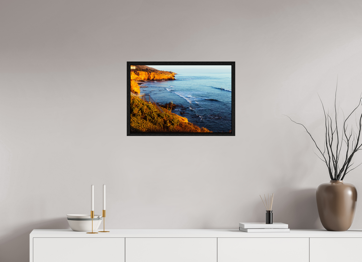 24 x 16″, Floater Frame Cliffside