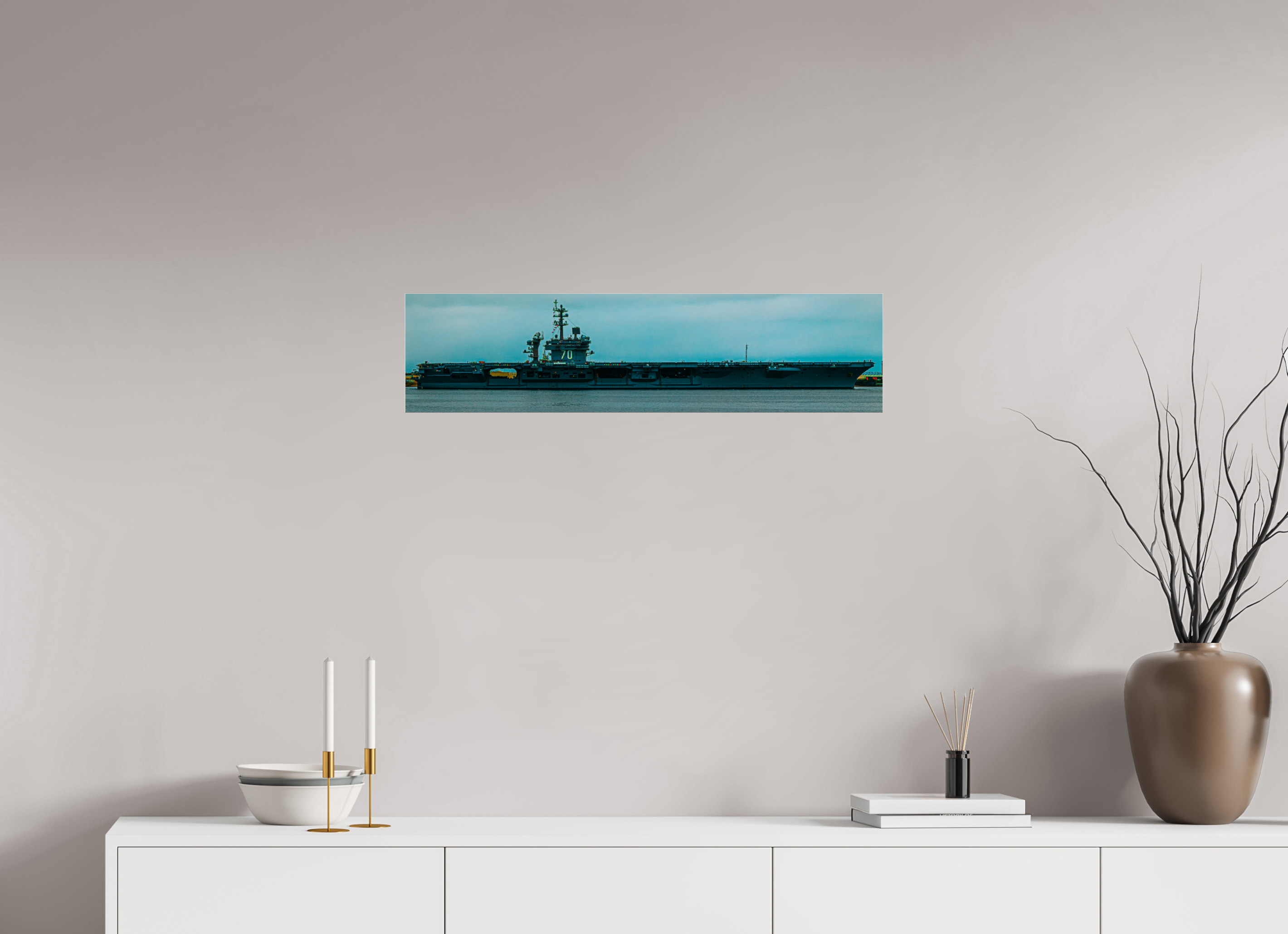 32.2 x 8″, Photo Print Under Acrylic Glass USS Carl Vinson