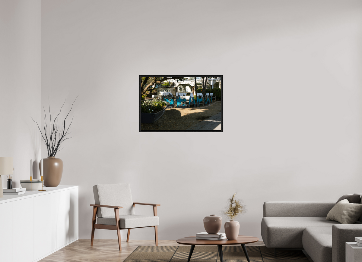 36 x 24″, Floater Frame Seaport Sign