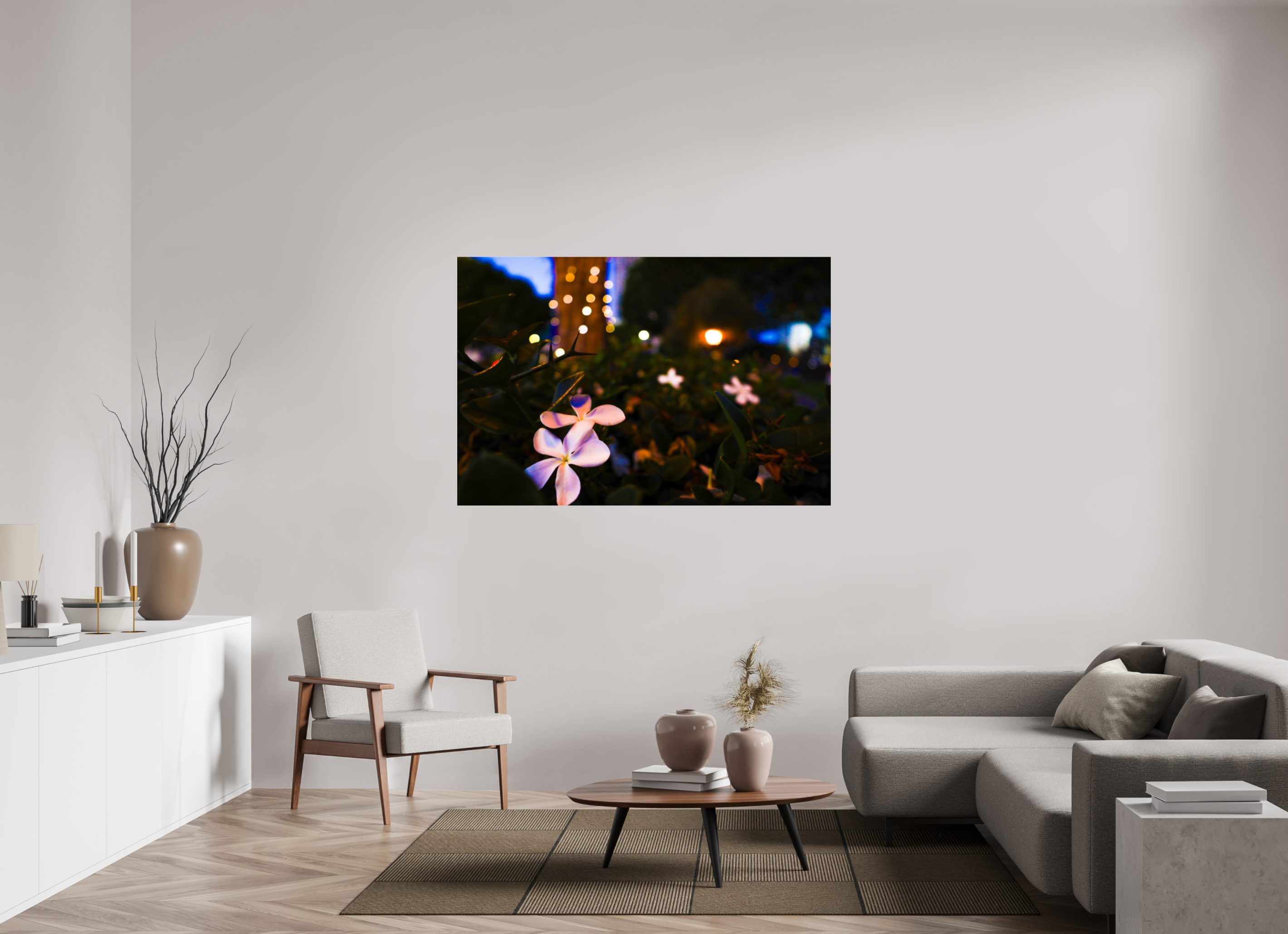 60 x 40″, Photo Print Under Acrylic Glass Plumeria