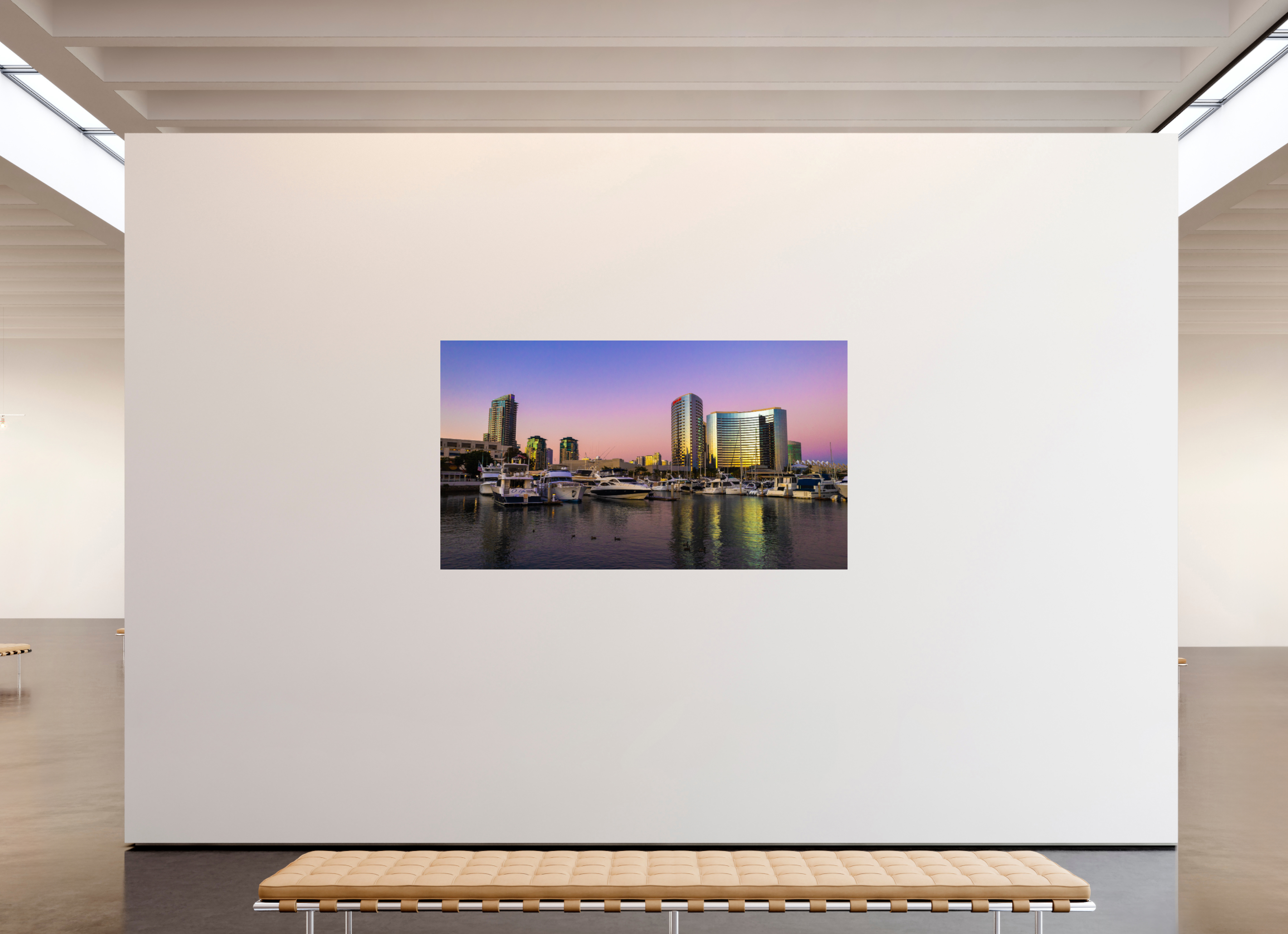 80 x 45″, Photo Print On Fuji Crystal DP II Marina Sunset