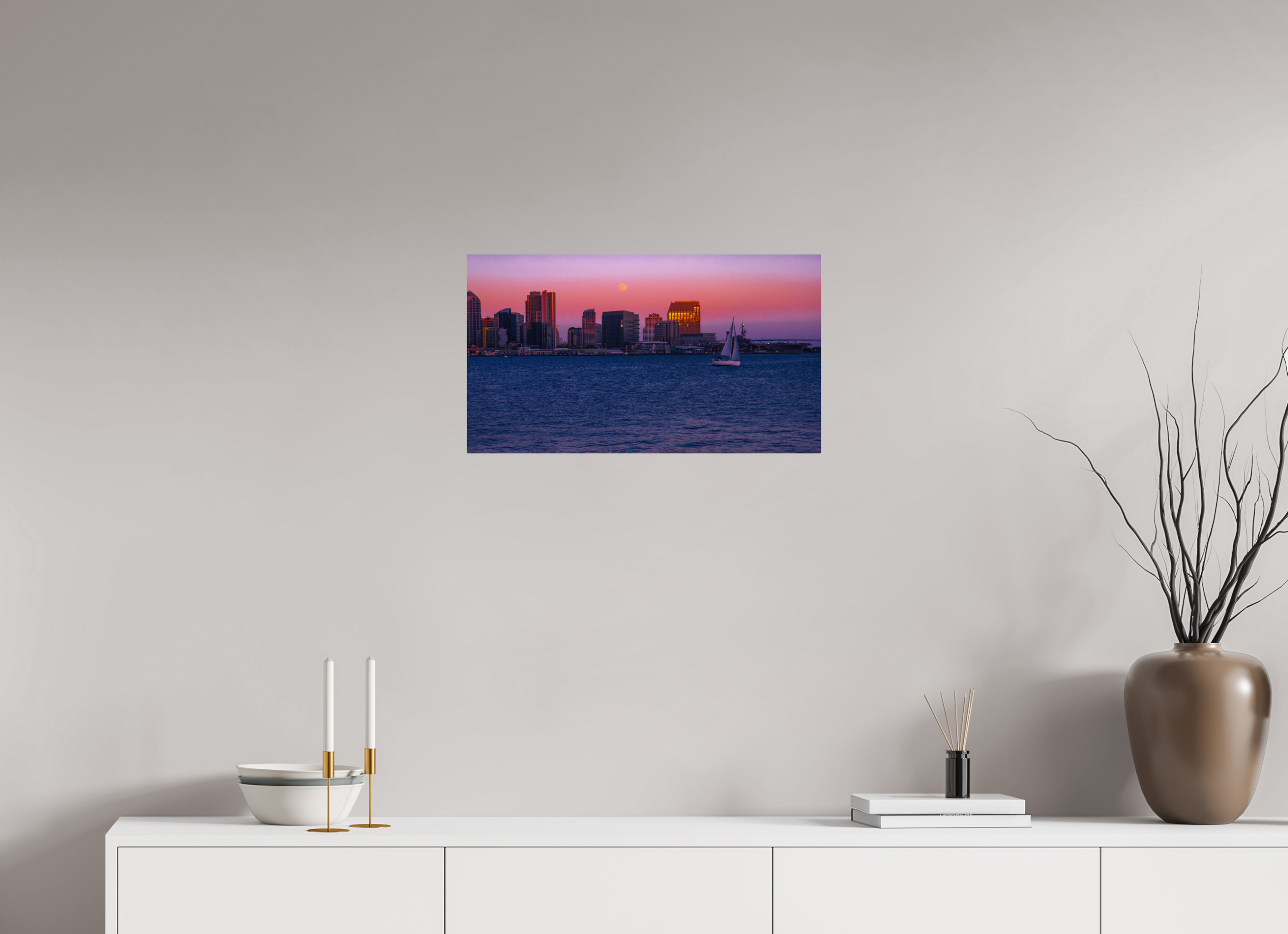 24 x 13.5″, Photo Print On Fuji Crystal DP II Moonrise