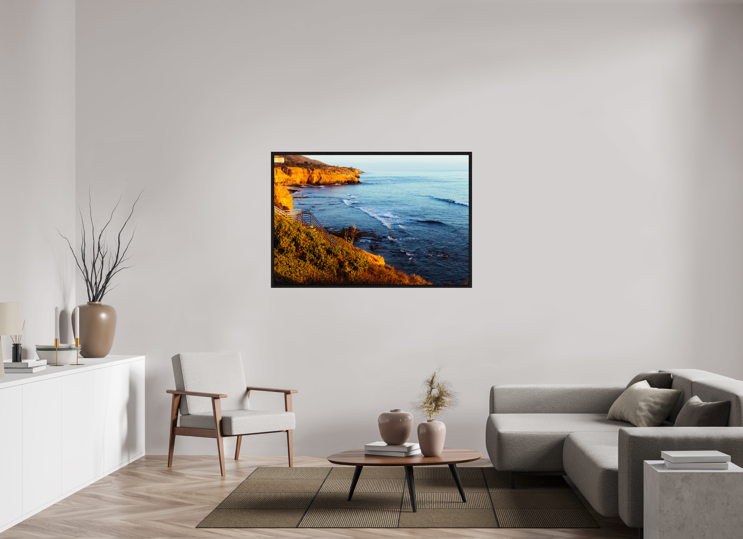 54 x 36″, Floater Frame Cliffside