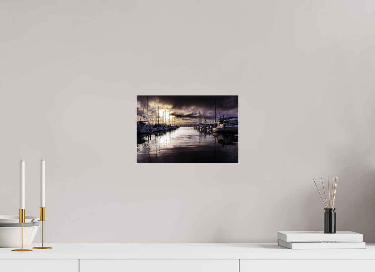 12 x 8″, Photo Print Under Acrylic Glass Eerie Harbor