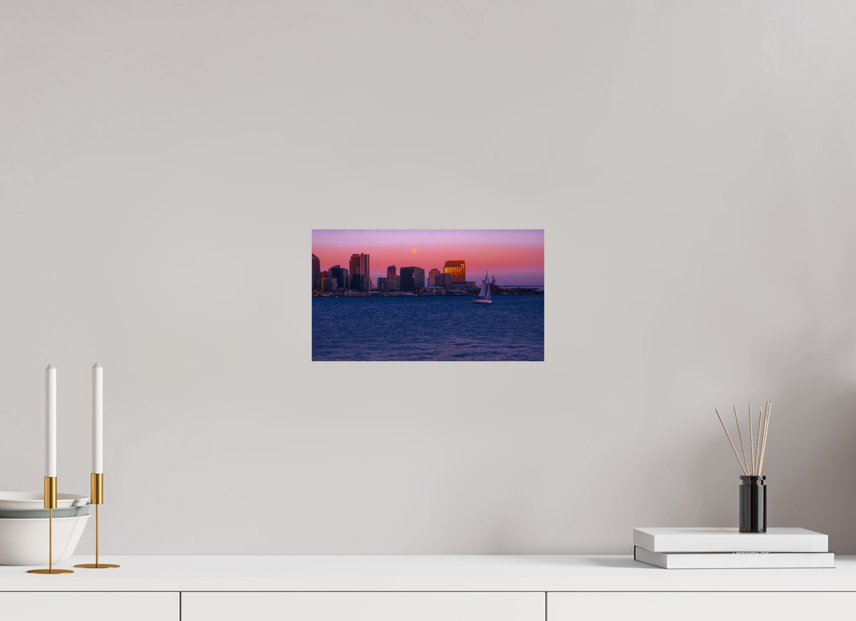 12 x 6.8″, Photo Print on Aluminum Backing Moonrise