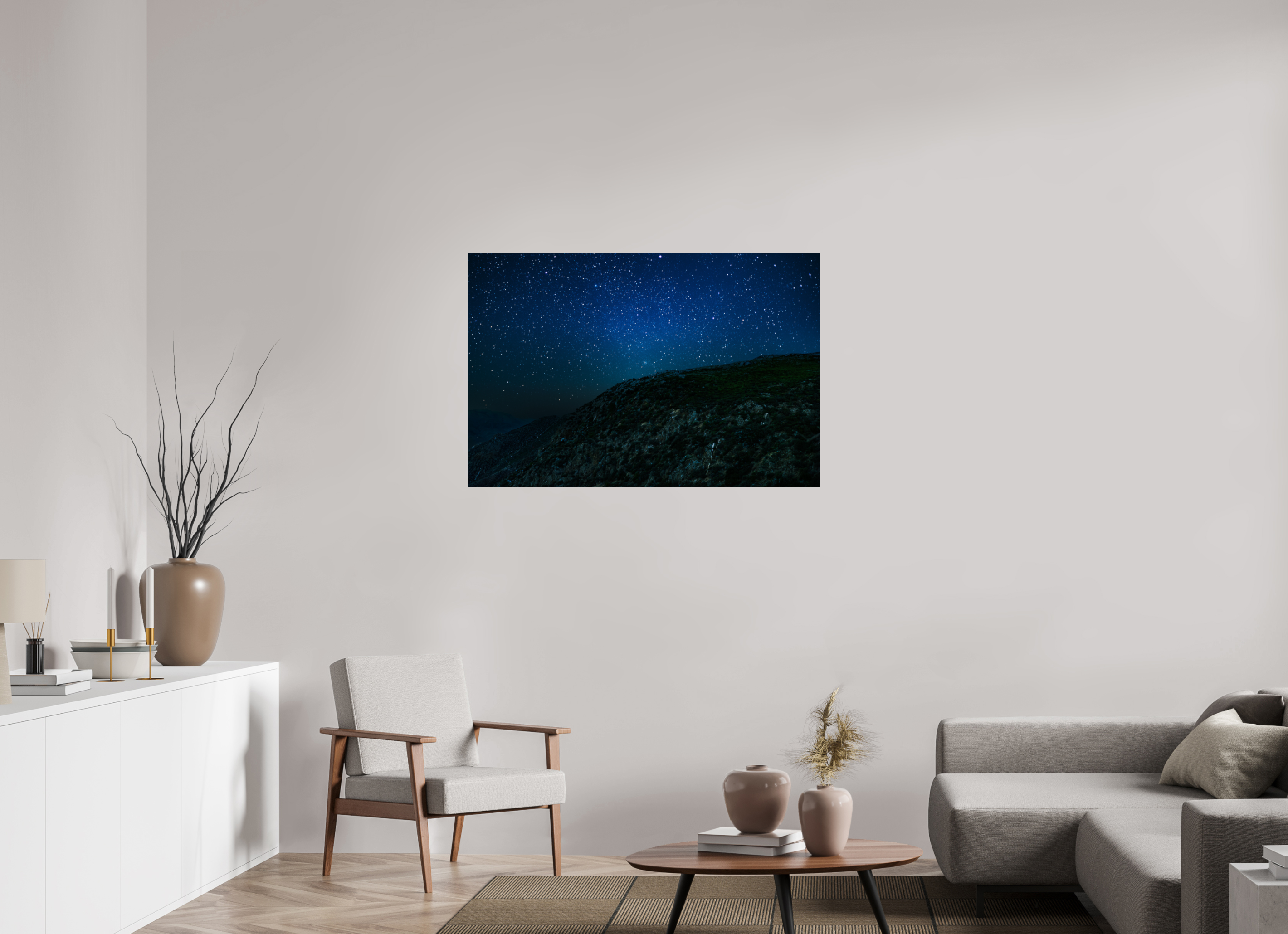 45 x 30″, Photo Print On Fuji Crystal DP II Mount Laguna Night Scape