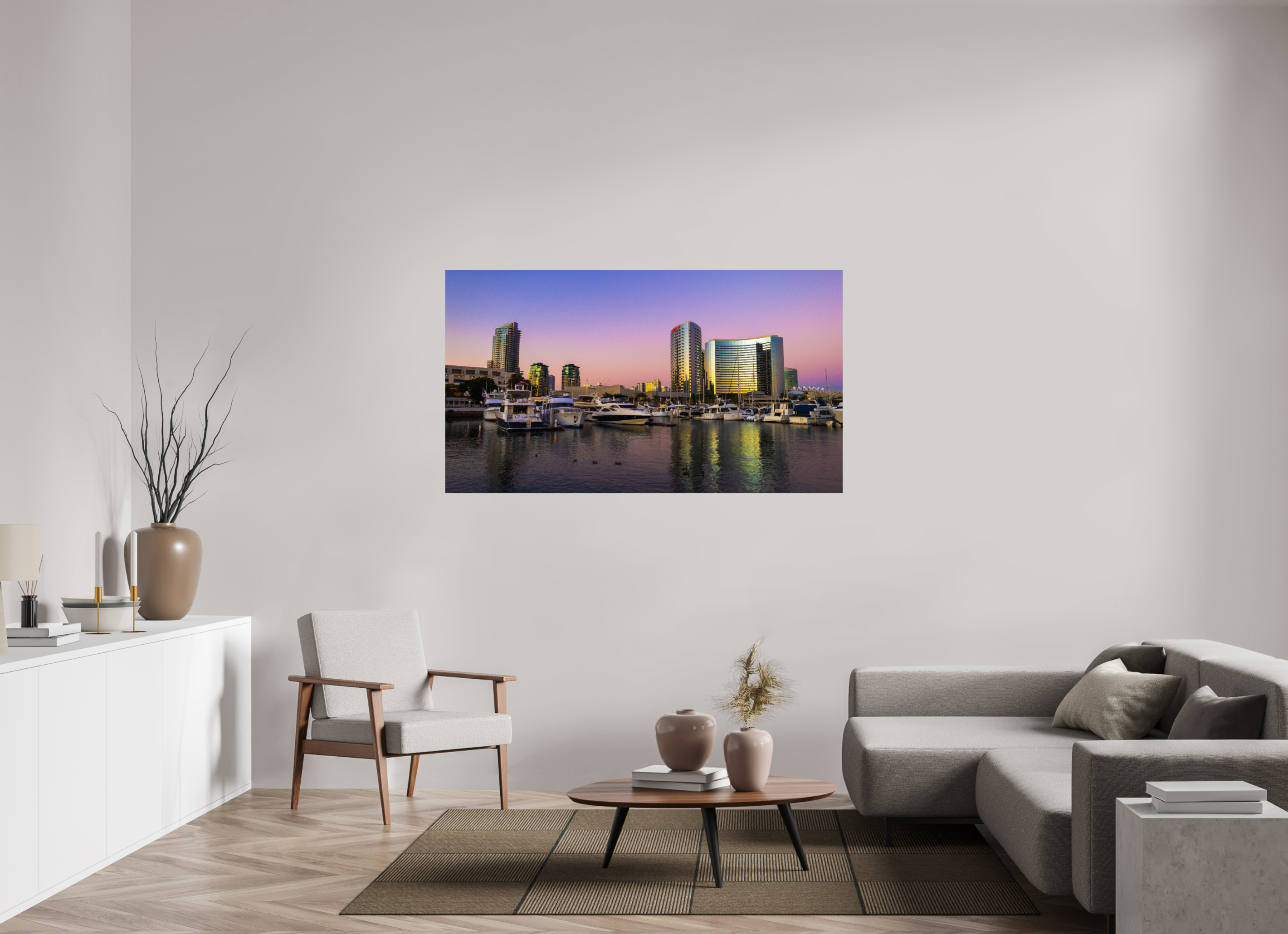 64 x 36″, Photo Print On Fuji Crystal DP II Marina Sunset