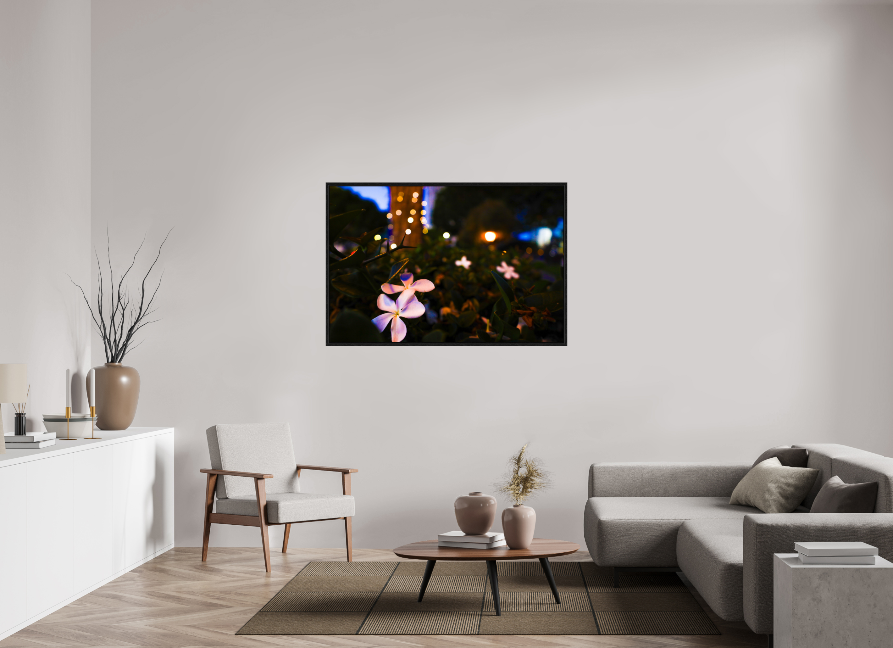 54 x 36″, Floater Frame Plumeria