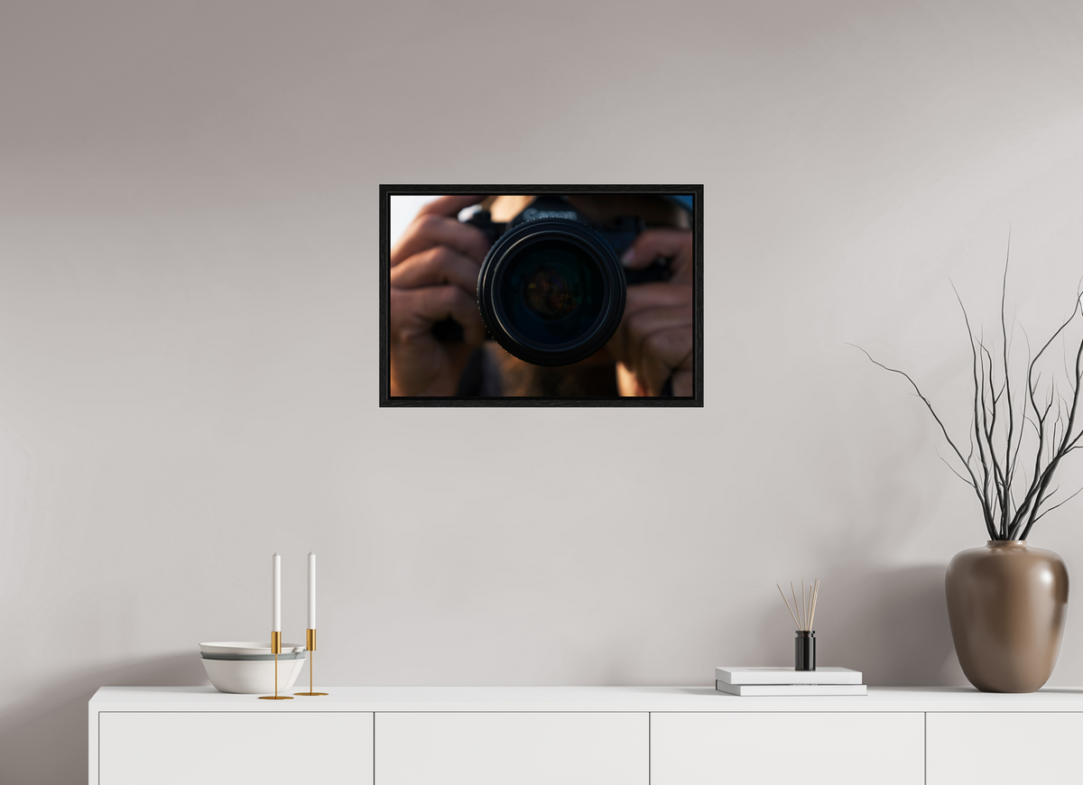 24 x 16″, Floater Frame Opposite Side of the Lens