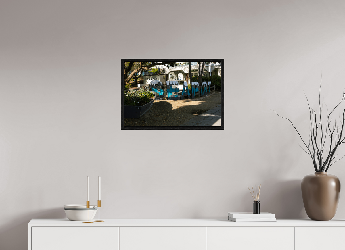 24 x 16″, Floater Frame Seaport Sign