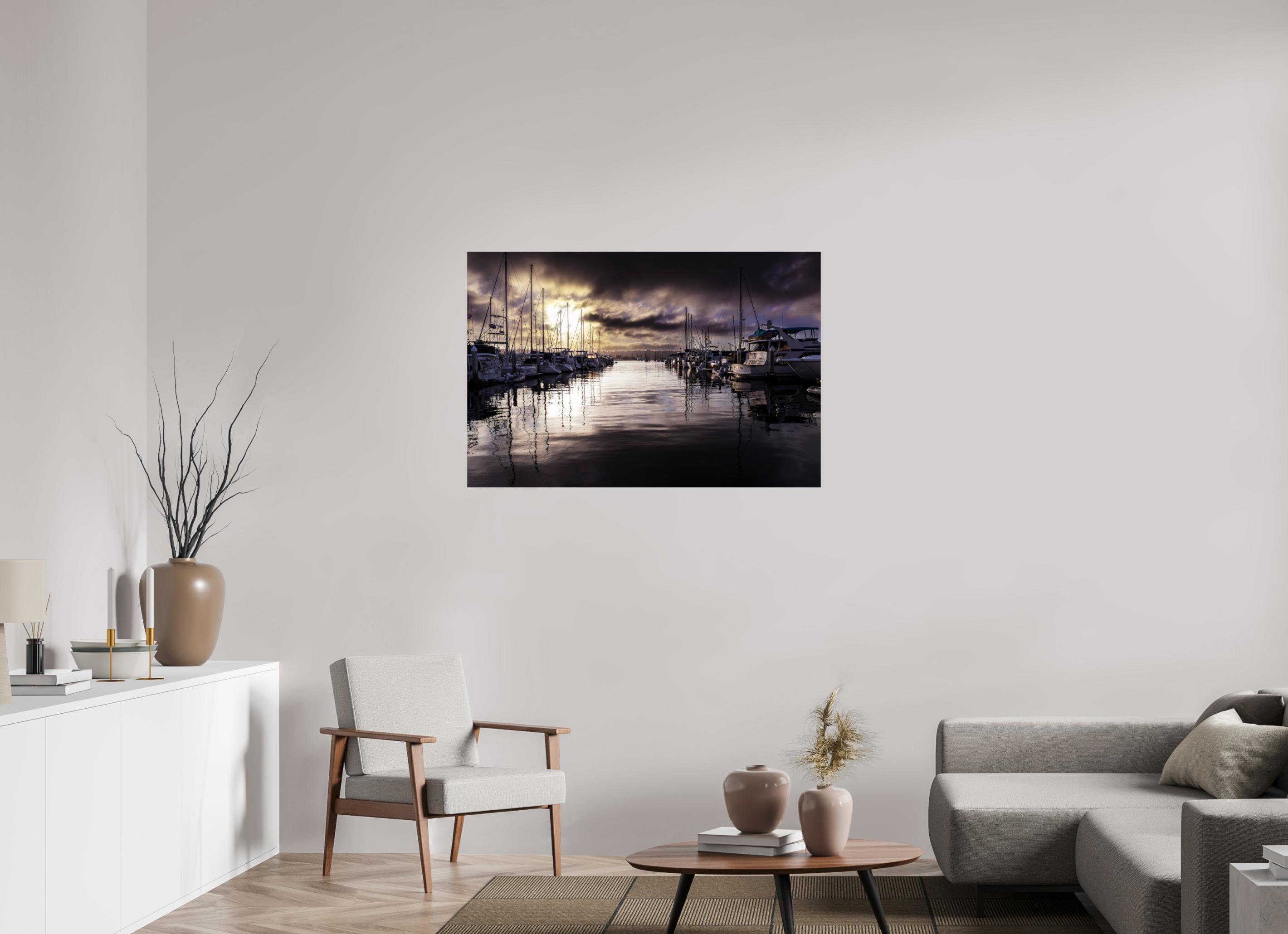 45 x 30″, Photo Print on Aluminum Backing Eerie Harbor