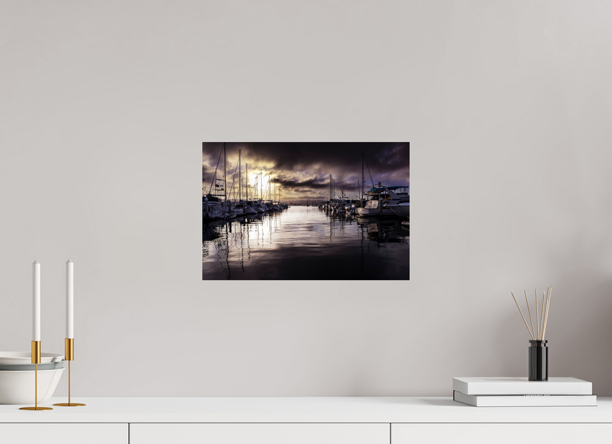 15 x 10″, Photo Print Under Acrylic Glass Eerie Harbor