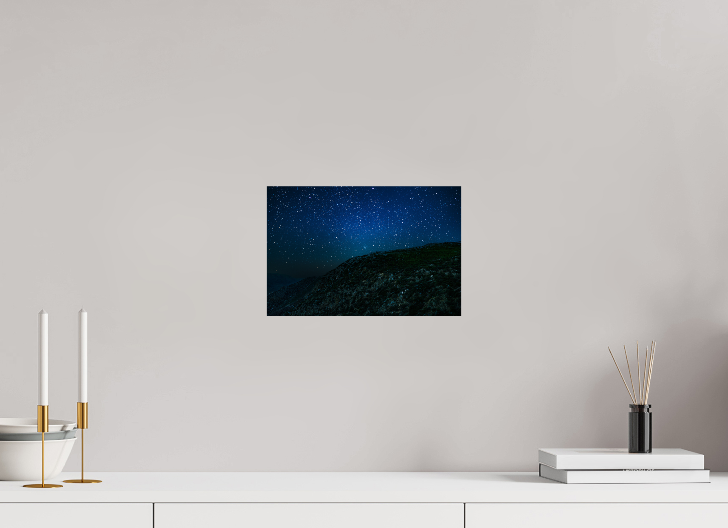 12 x 8″, Photo Print On Fuji Crystal DP II Mount Laguna Night Scape