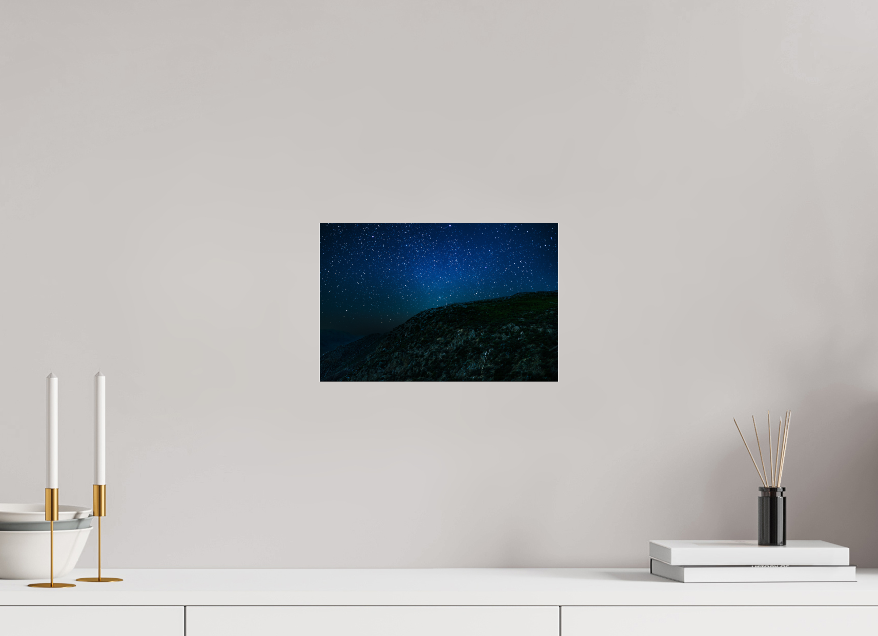 12 x 8″, Photo Print Under Acrylic Glass Mount Laguna Night Scape