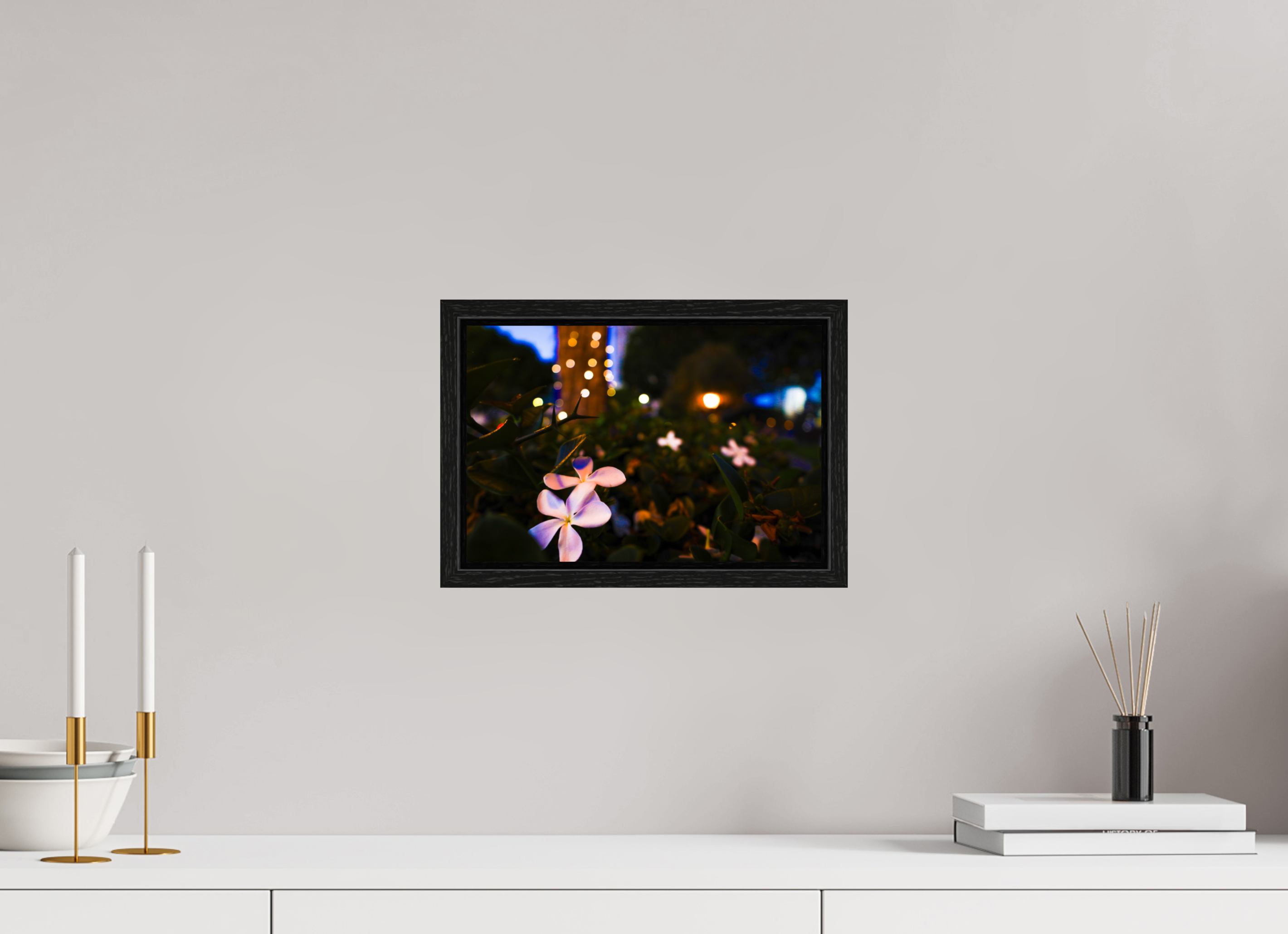 12 x 8″, Floater Frame Plumeria