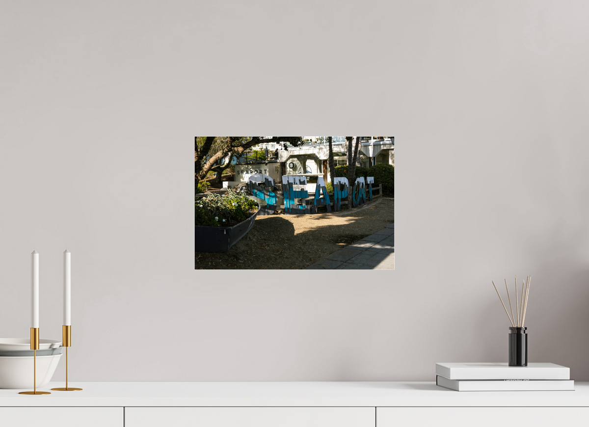 15 x 10″, Photo Print Under Acrylic Glass Seaport Sign