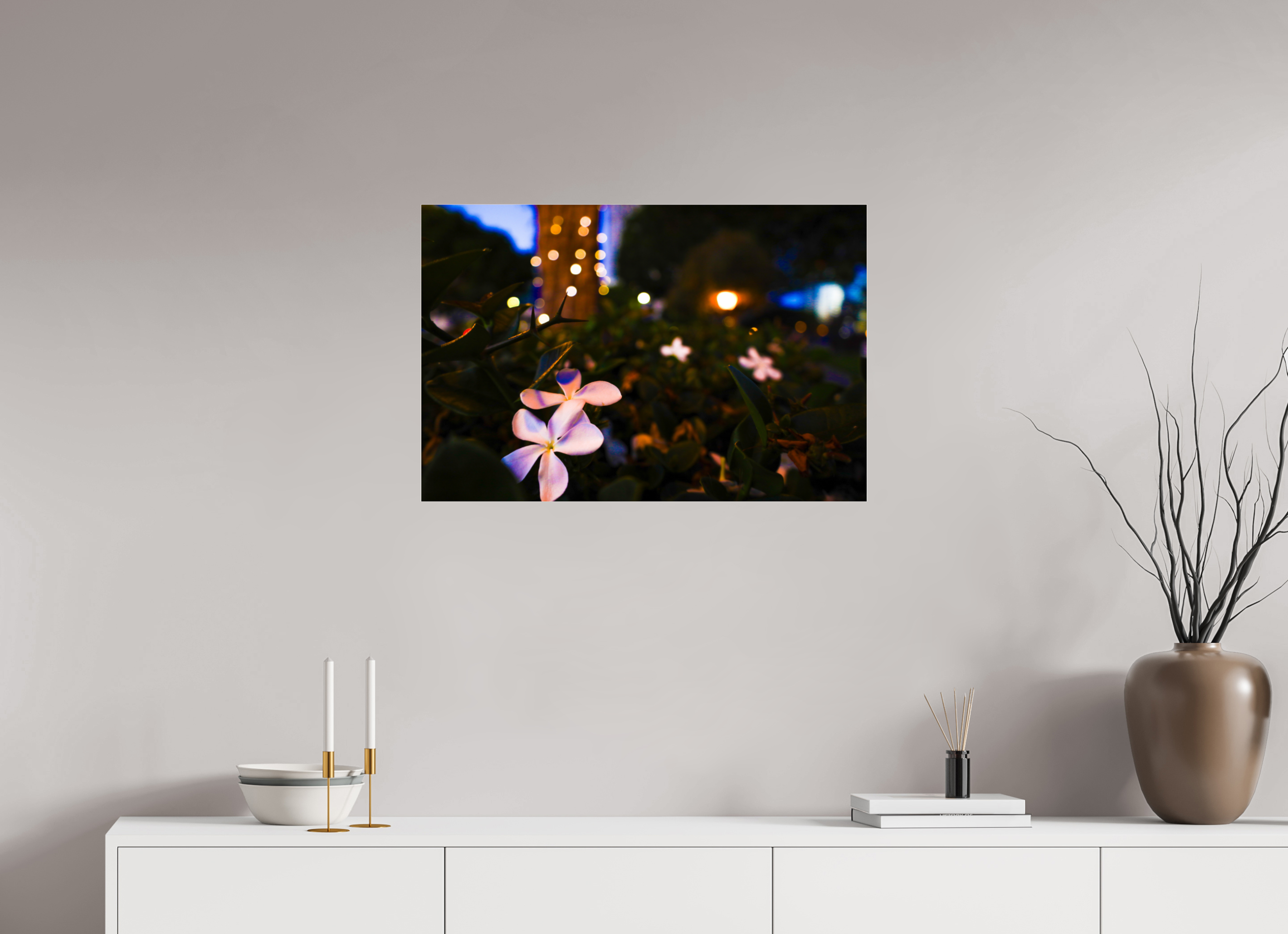 30 x 20″, Photo Print Under Acrylic Glass Plumeria