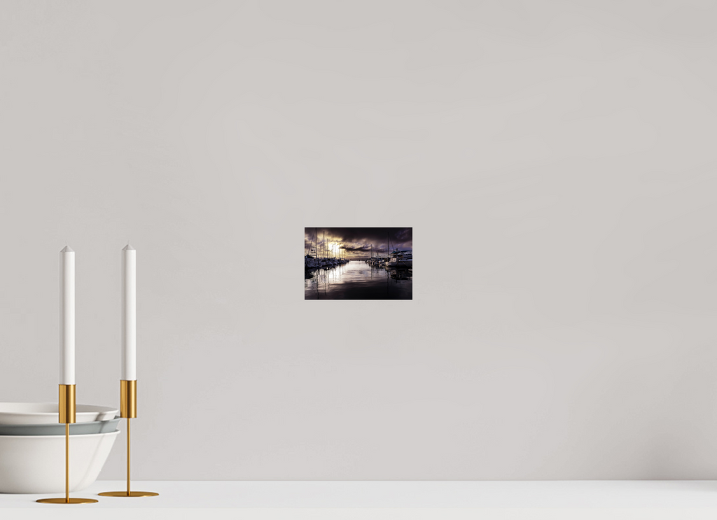 6 x 4″, Photo Print on Aluminum Backing Eerie Harbor