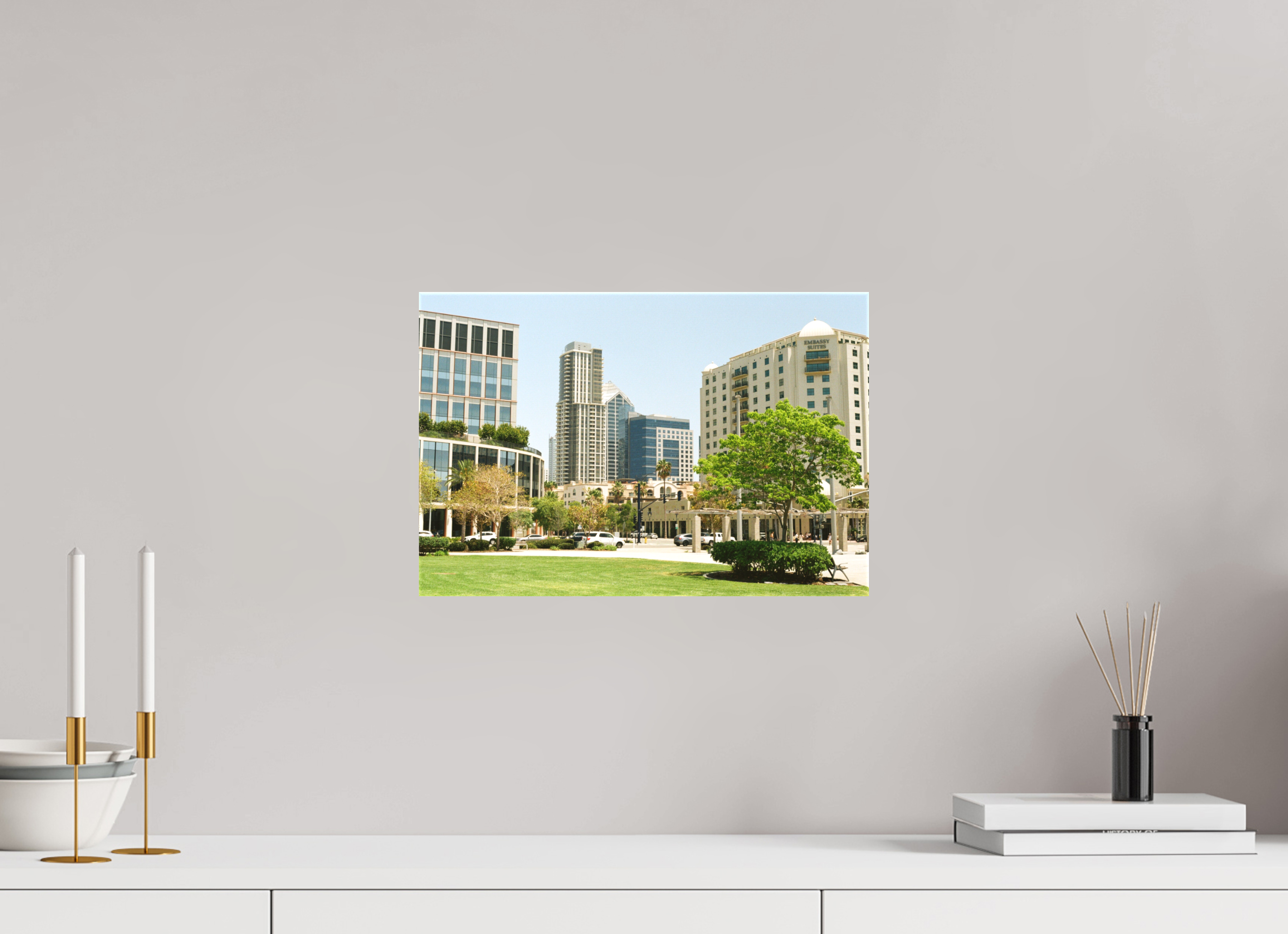 15 x 10″, Textile Print on Stretcher Frame The Calm in the Storm