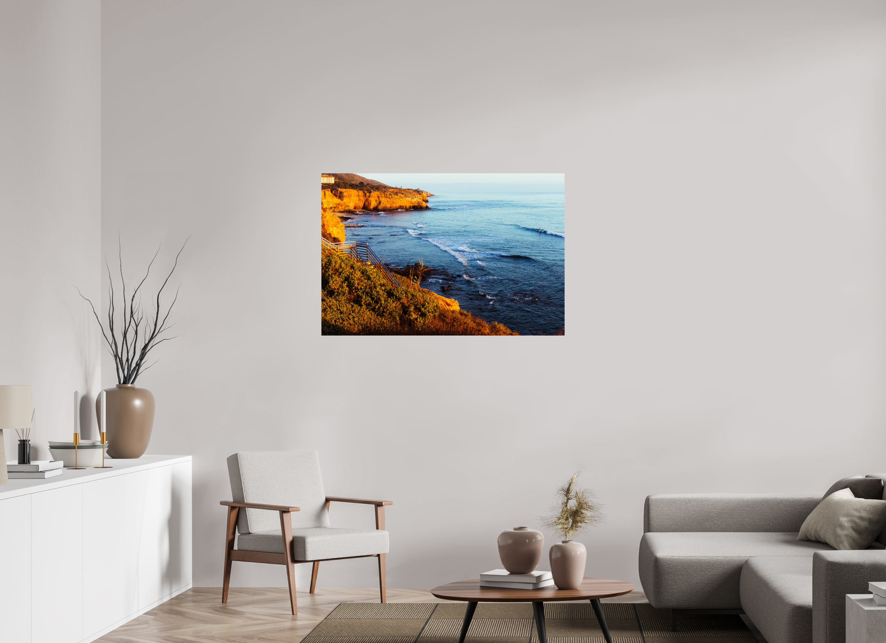 45 x 30″, Standard Metal Print Cliffside