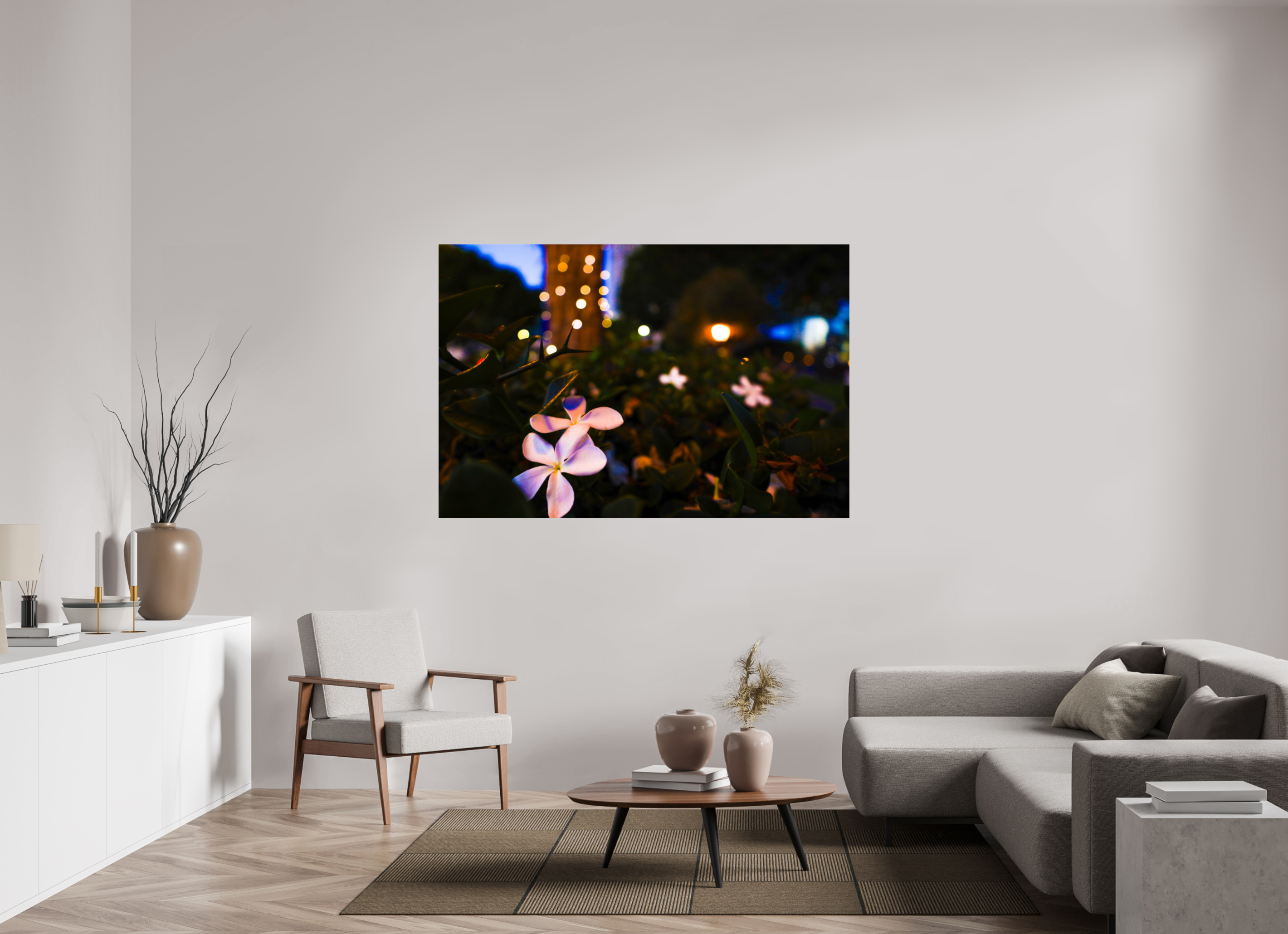 66 x 44″, Photo Print Under Acrylic Glass Plumeria