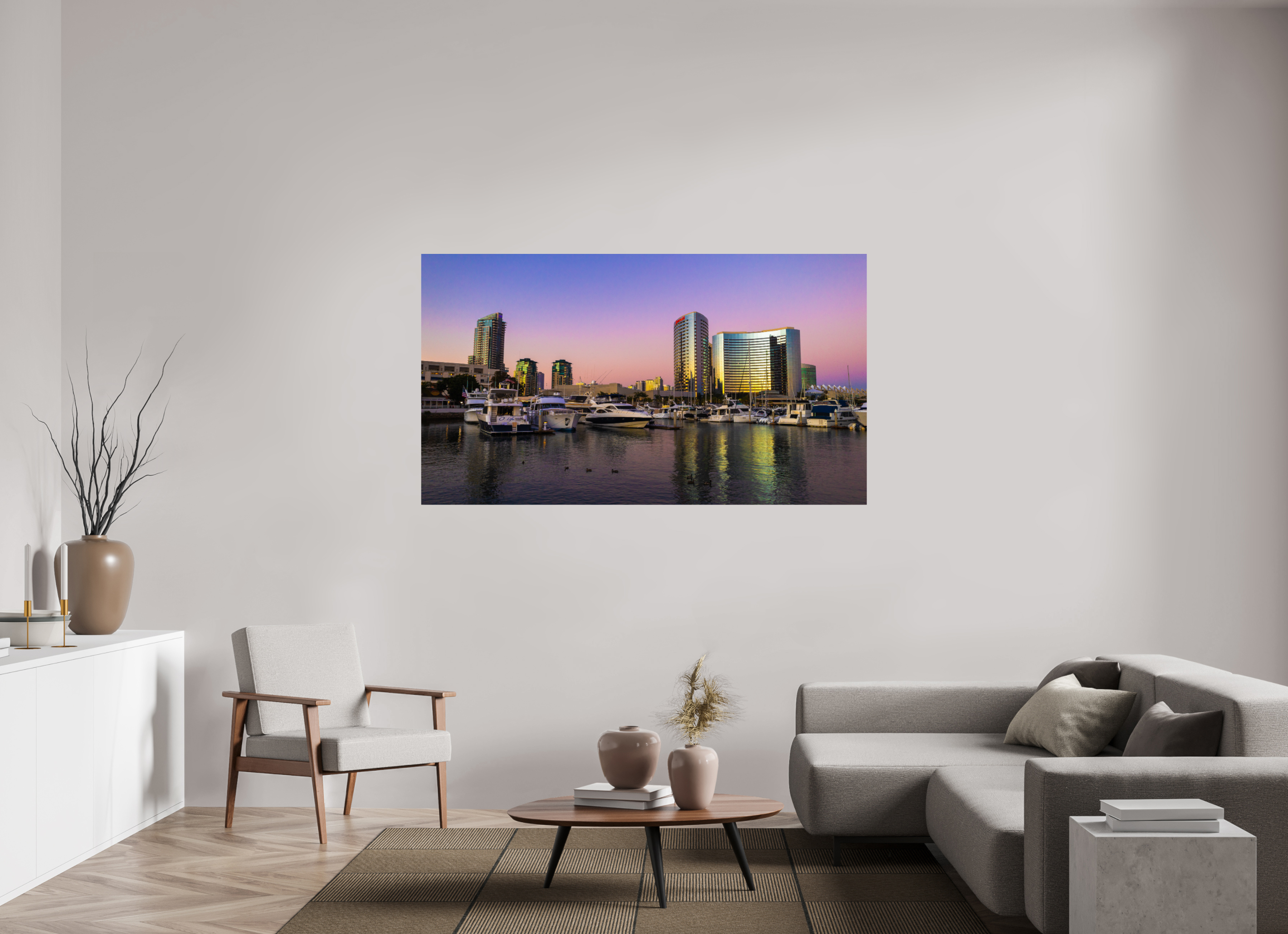 70 x 39.4″, Photo Print On Fuji Crystal DP II Marina Sunset