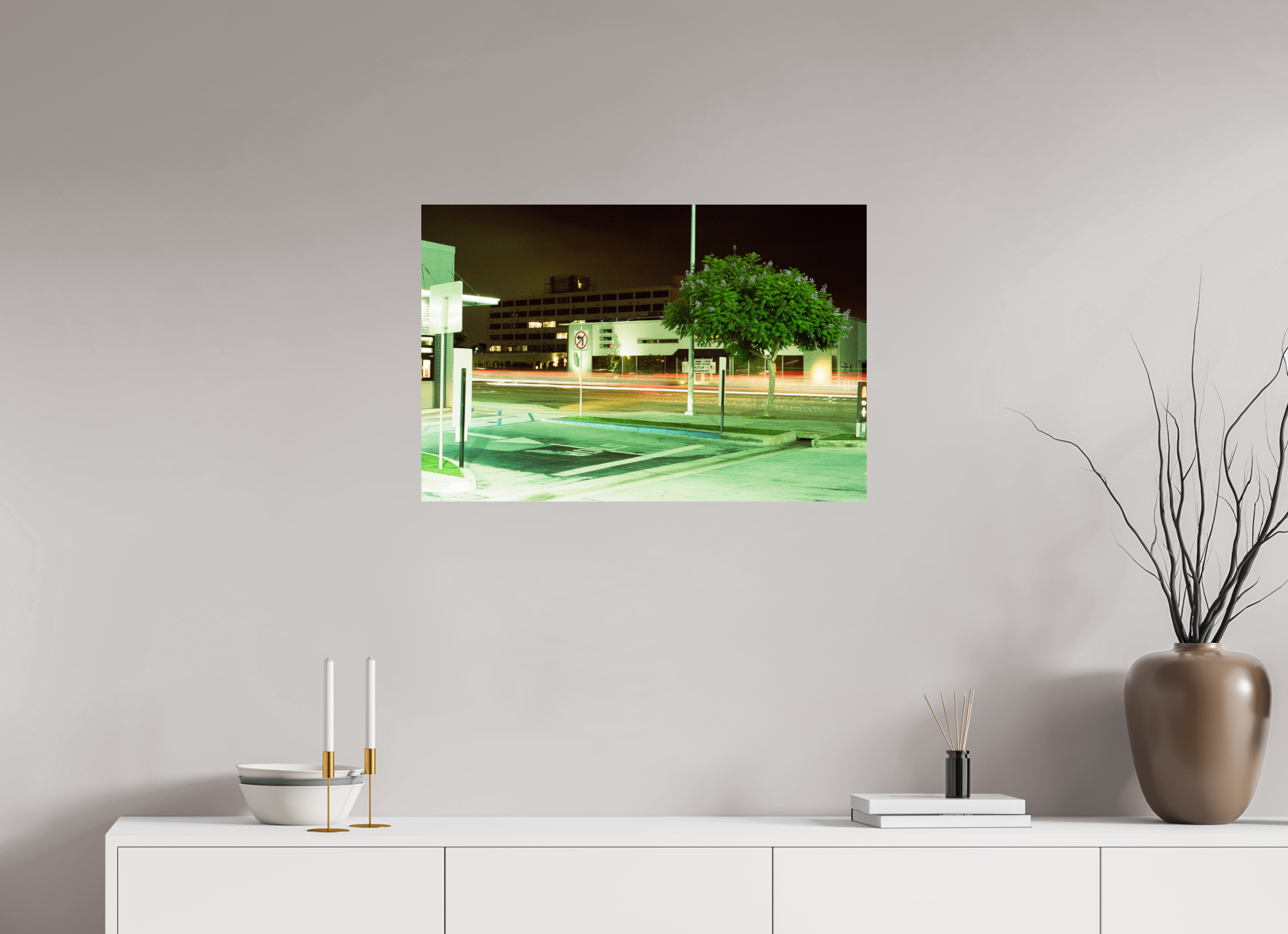 30 x 20″, Photo Print on Aluminum Backing Night Ride