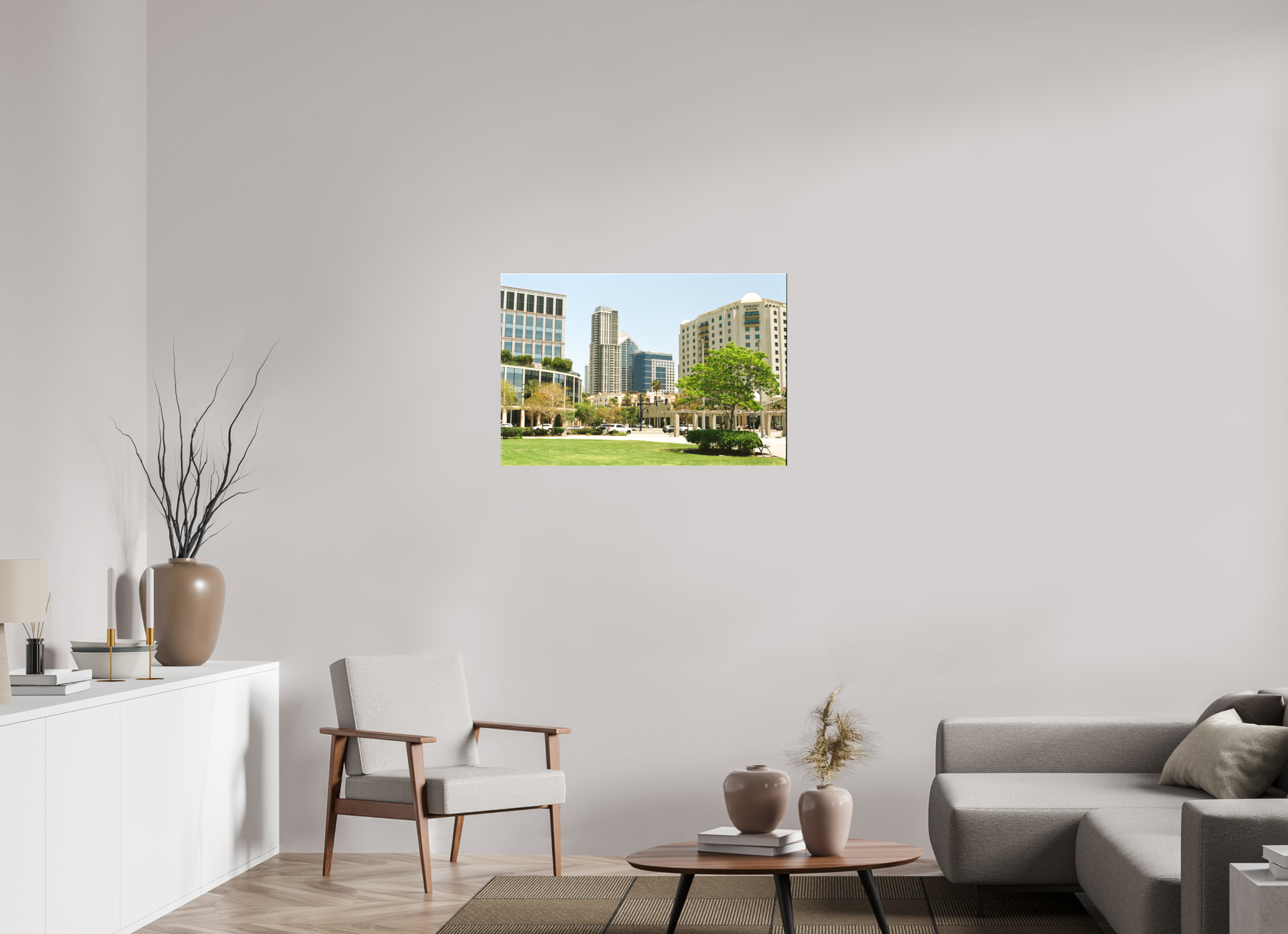 36 x 24″, Textile Print on Stretcher Frame The Calm in the Storm